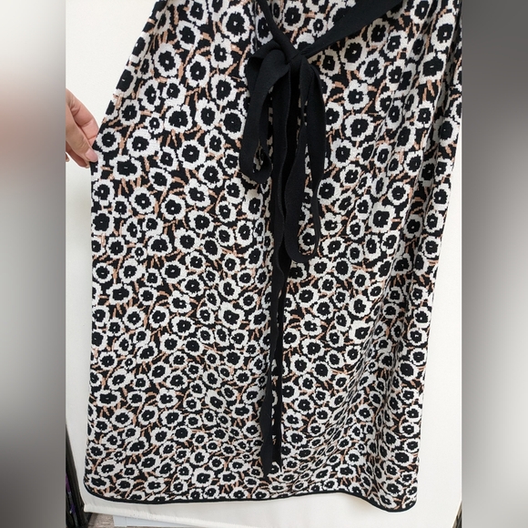 DVF for Target Halter Tie Neck Neutral Poppy Floral Knit Midi Dress Size 2X - Picture 8 of 15